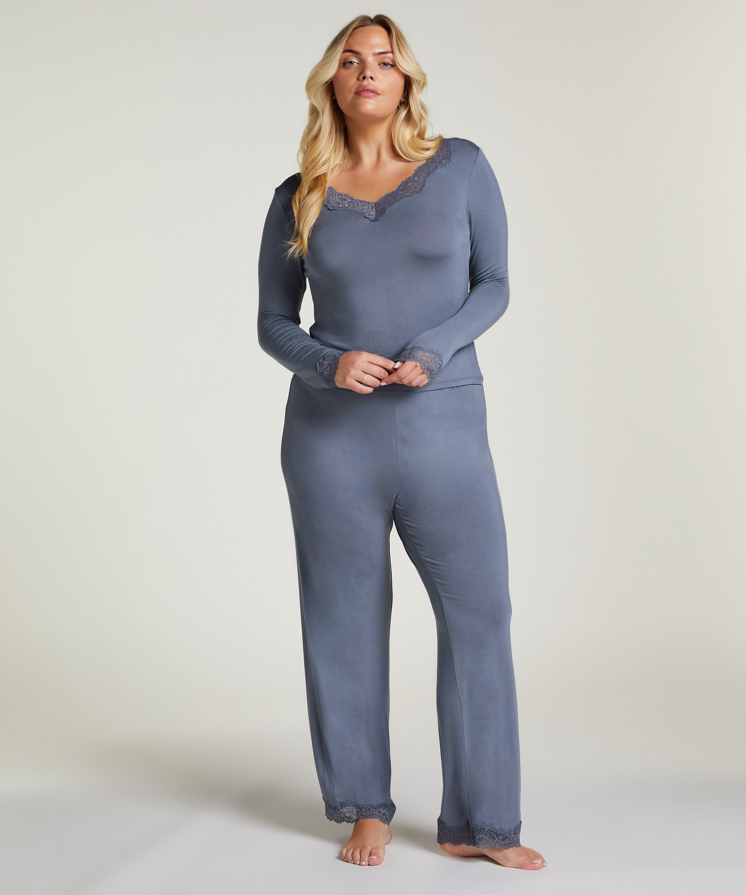 Pajama Set, Gray, main