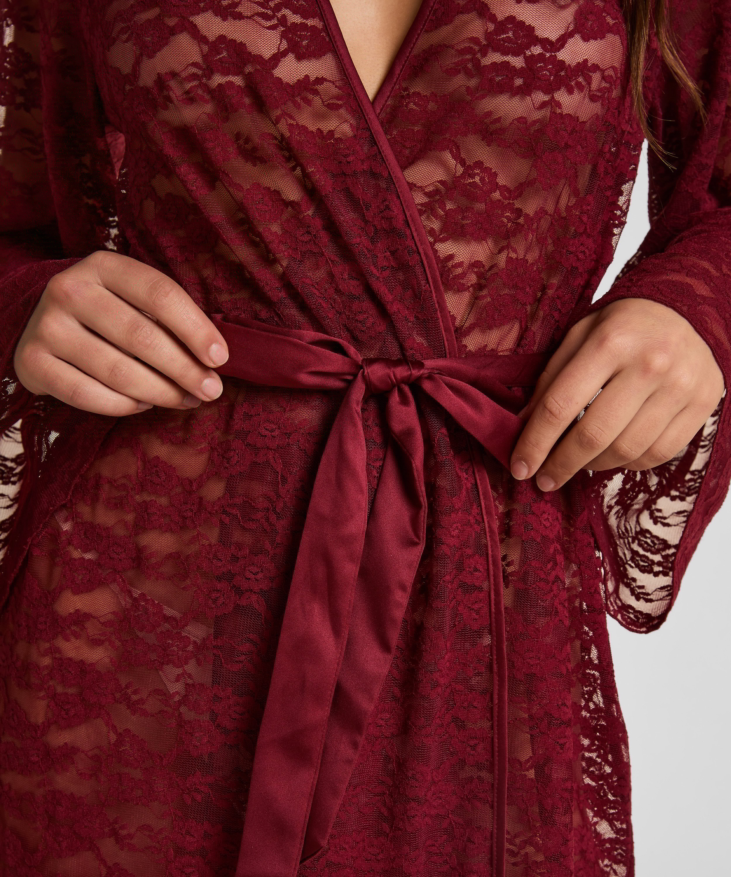 Kimono Allover Lace, Red, main