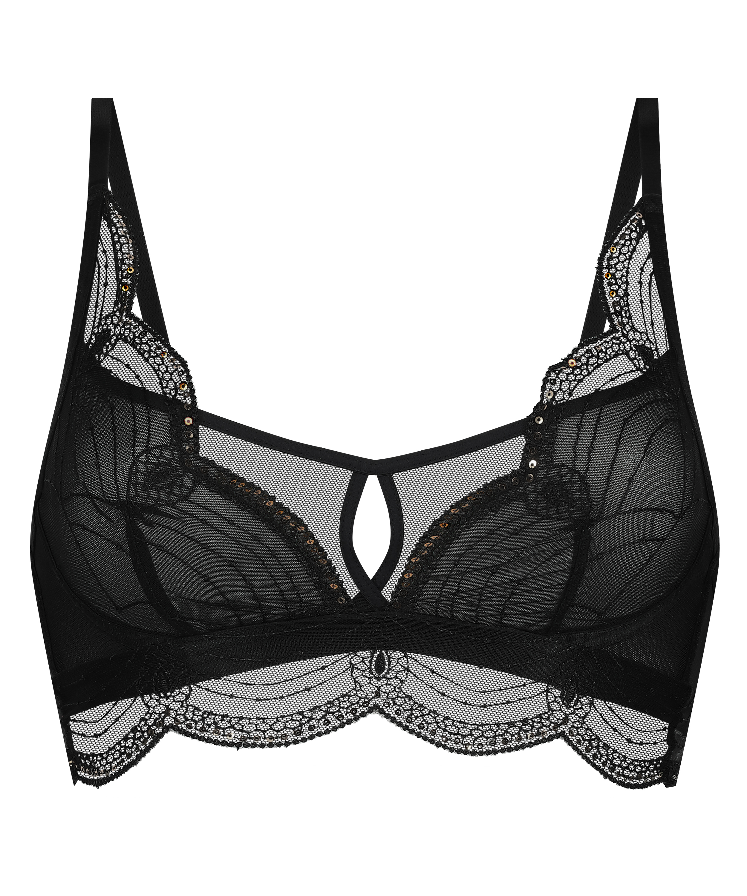 Ruby Bralette, Black, main