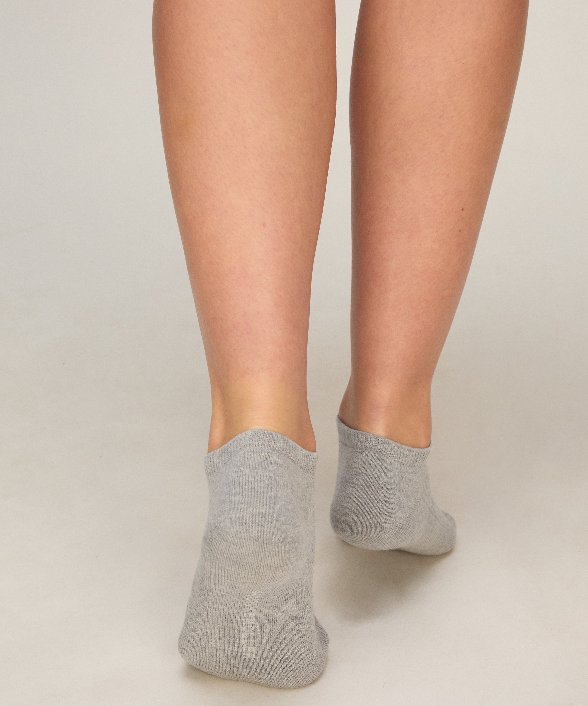 3-Pack Cotton Trainer Liner Socks, Gray, main
