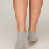 3-Pack Cotton Trainer Liner Socks, Gray