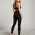 HKMX Crossed High Waisted Leggings, Black