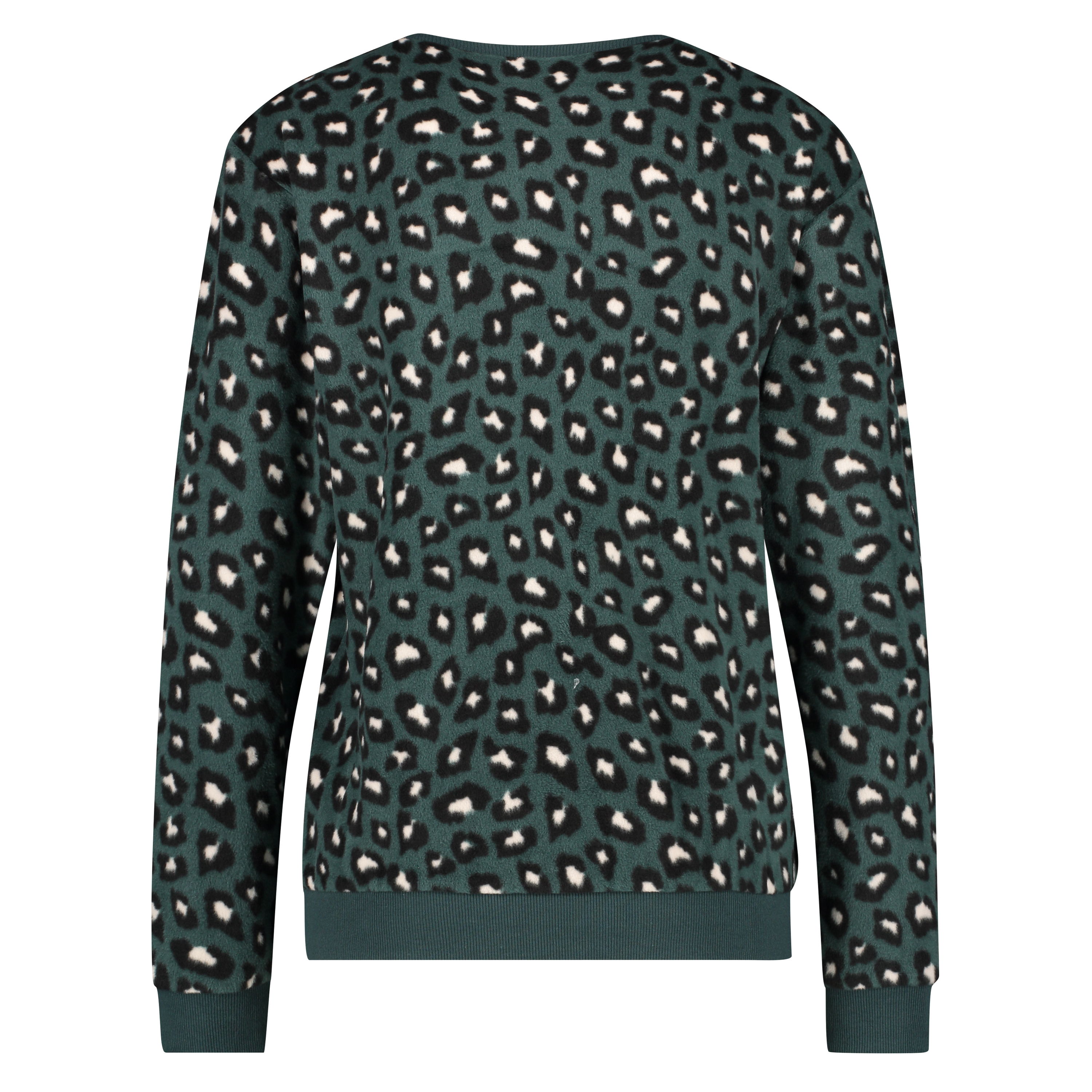 Long-Sleeved Fleece Top, Green, main