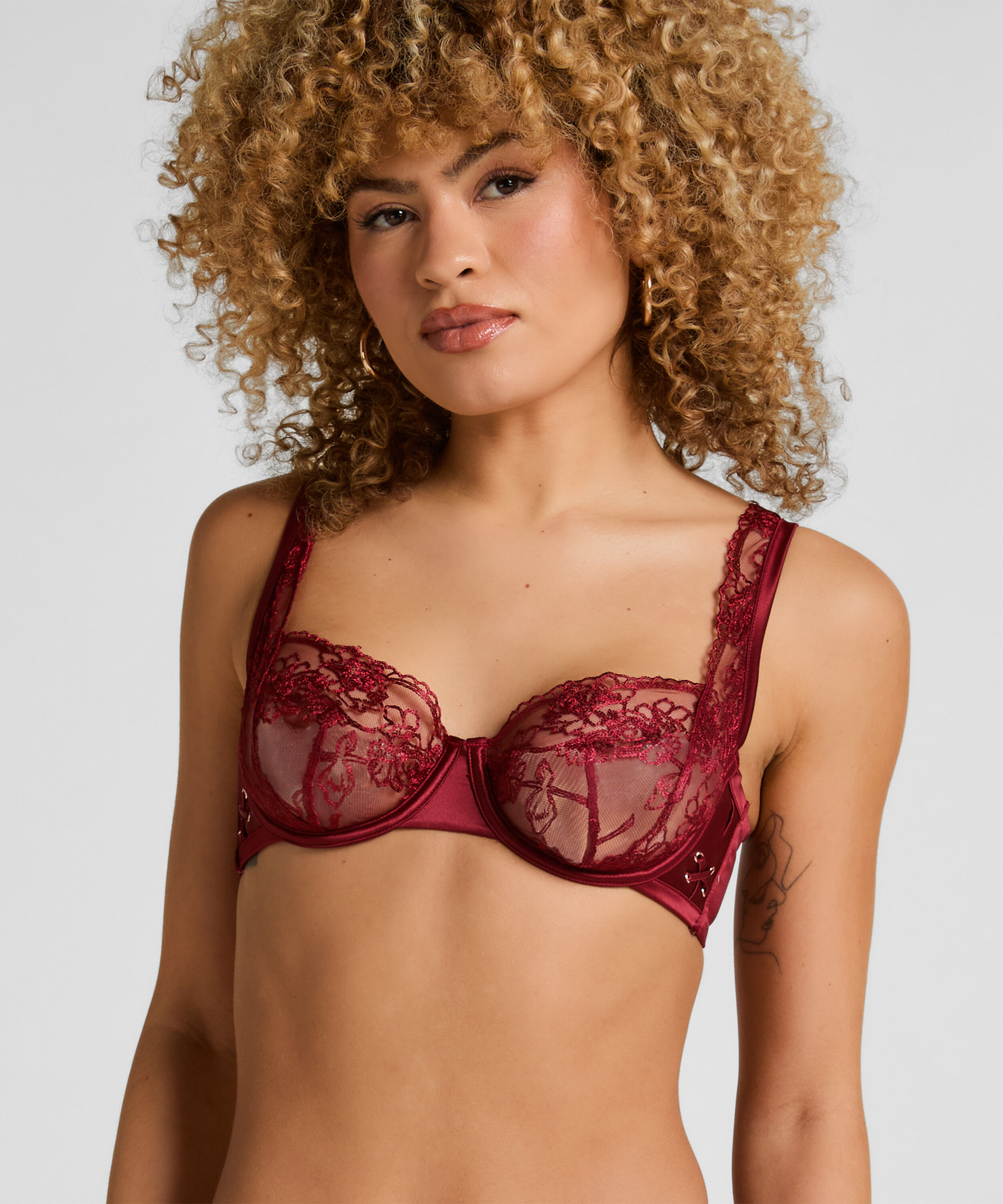 Catherine Non-Padded Underwired Bra, Red