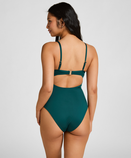 Neoprene Swimsuit, Green