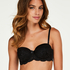 Mara padded strapless underwired bra, Black