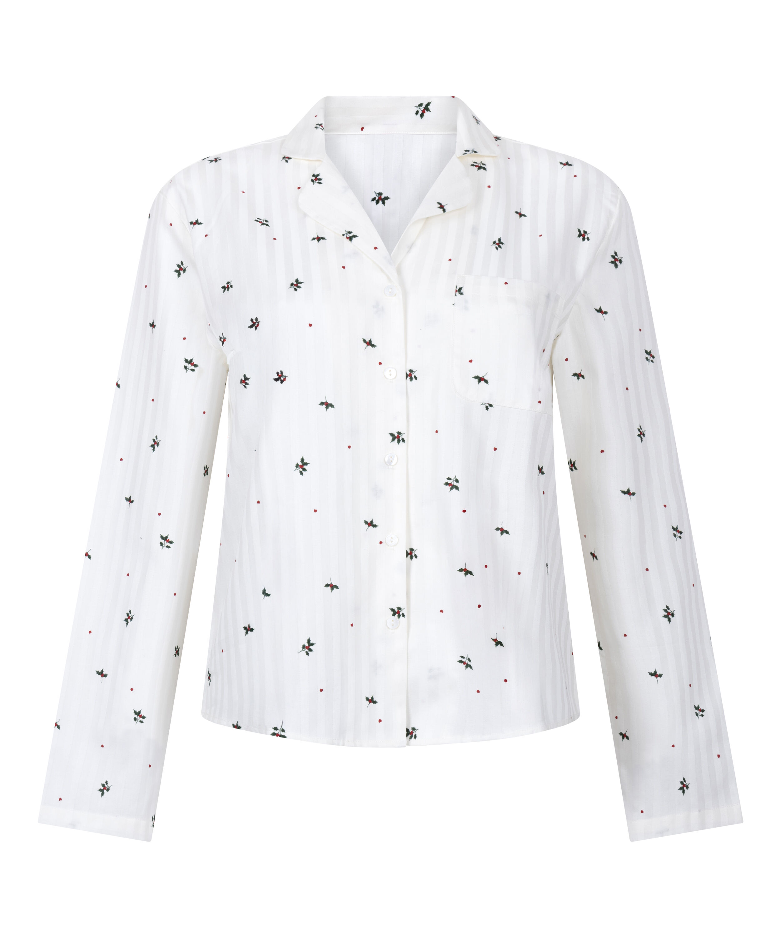 Jacquard Jacket Longsleeve, White