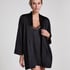 Satin kimono, Black