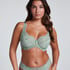 Daisy Non-Padded Underwired Bra, Green