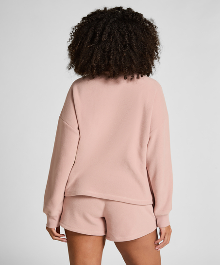 Top Sporty Fleece, Pink