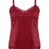Pyjama Cami Velours Lace, Red
