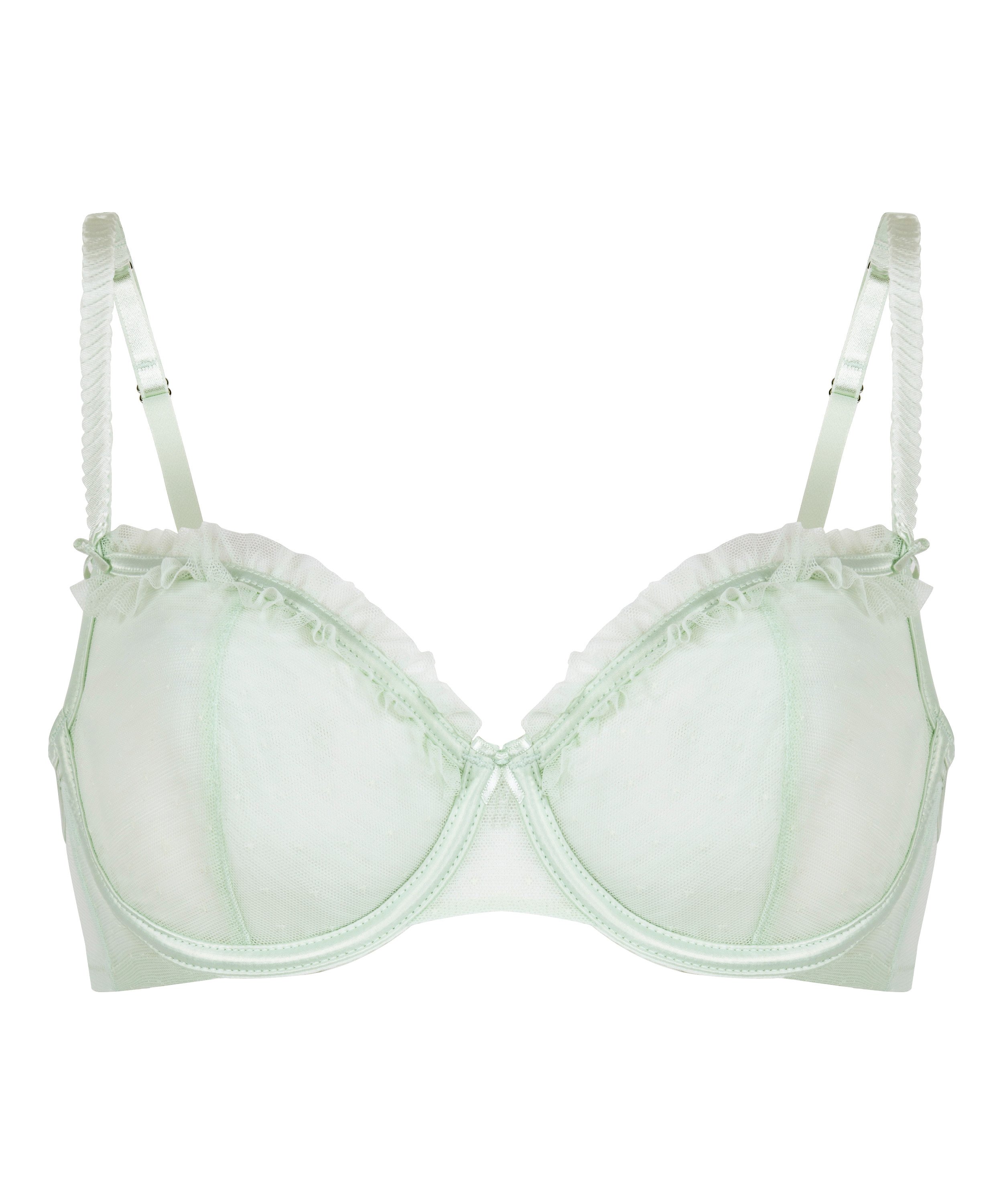 Claudia Non-Padded Underwired Bra, Green, main