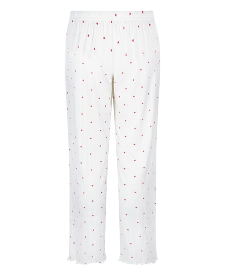 Pointelle Pyjama Pants, White