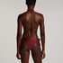 Yucatan High-Leg Bikini Bottoms, Red
