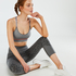 HKMX High Waist Level 3 Capri Leggings, Gray