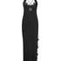 Satin Slip Dress, Black