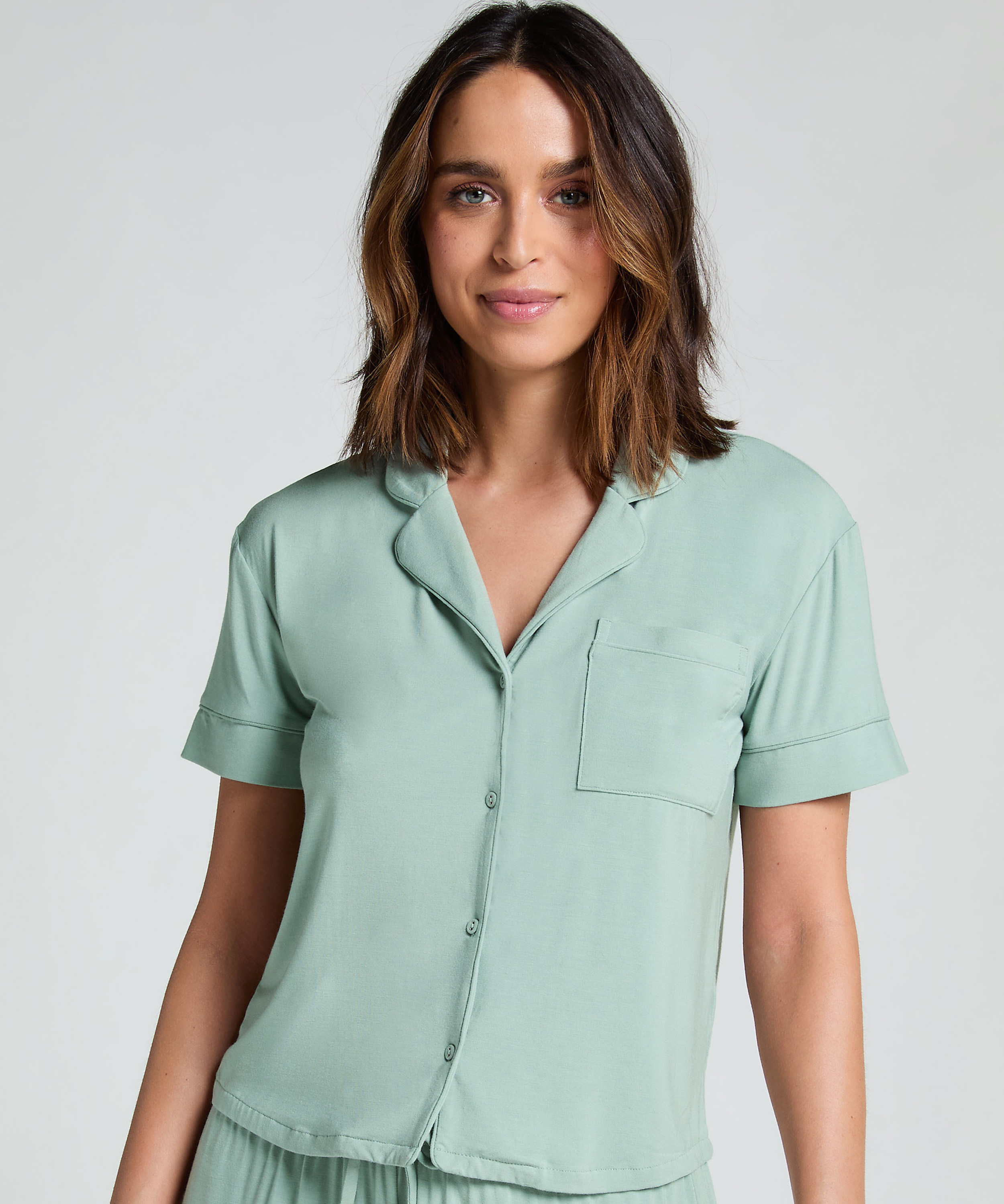 Essential Jersey Short-Sleeved Jacket, Green, main
