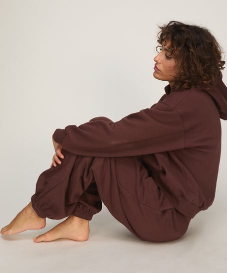 Jogger brushed sweat, Brown