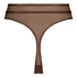 Sexy mesh high-cut thong, Brown