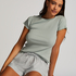 Short Sleeve Cotton Shirt, Green