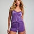 Velours Lace Cami Top, Purple