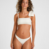 Highleg Bikini Bottom Como, White