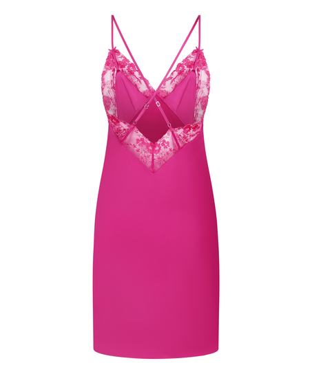 Peonie Slipdress Satin, Pink