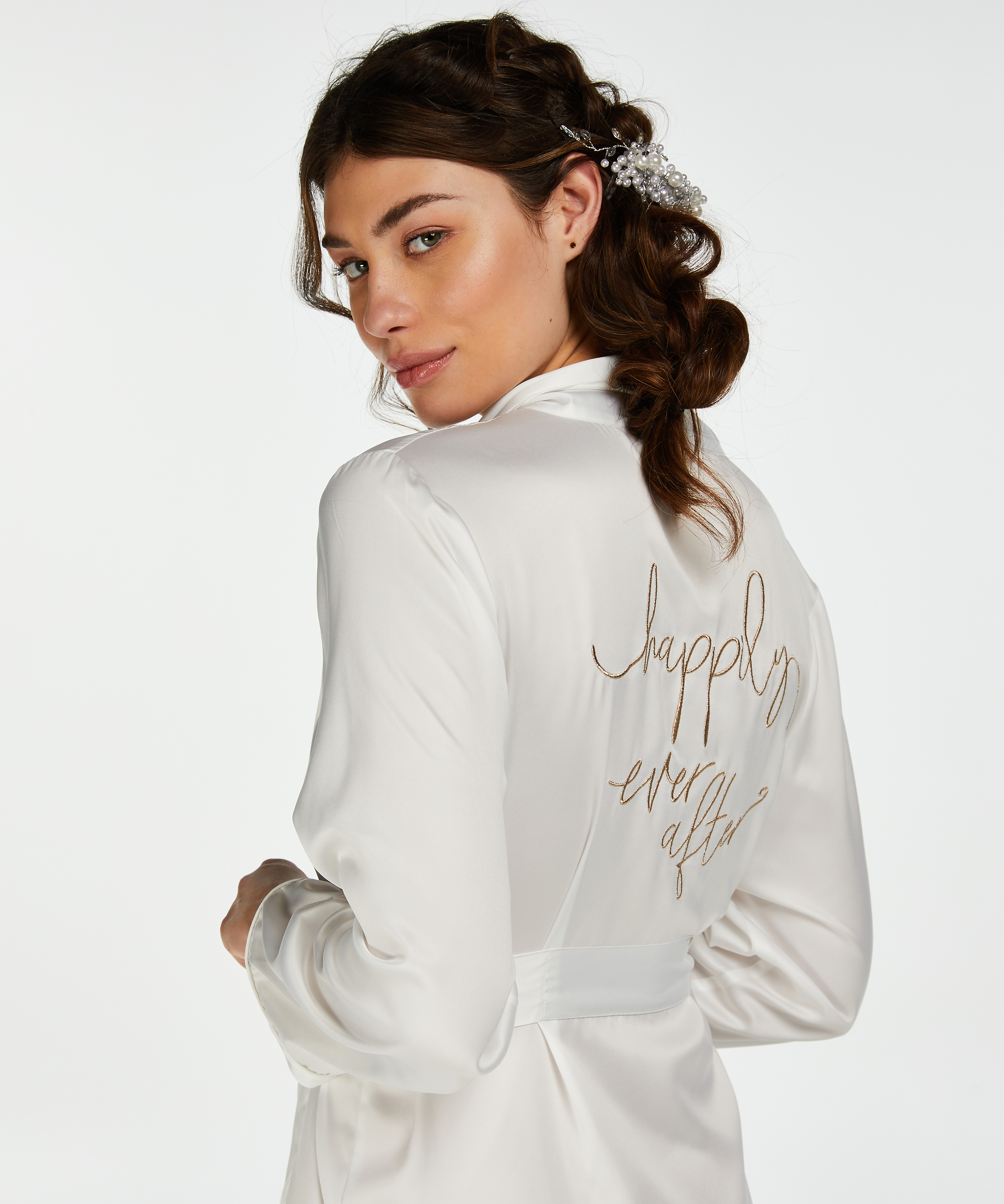 Kimono Bridal, White, main