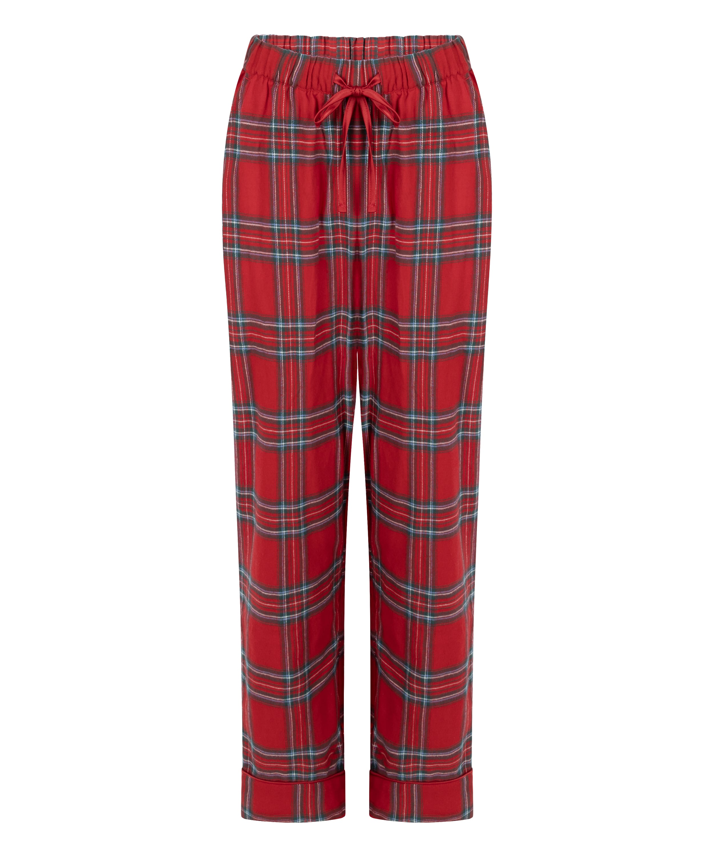 Flannel Pyjama Pants, Red, main