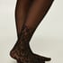 Lace Sock Tights, Black
