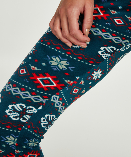 Velour Leggings, Green