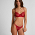 Isabelle Non-Padded Underwired Bra, Red