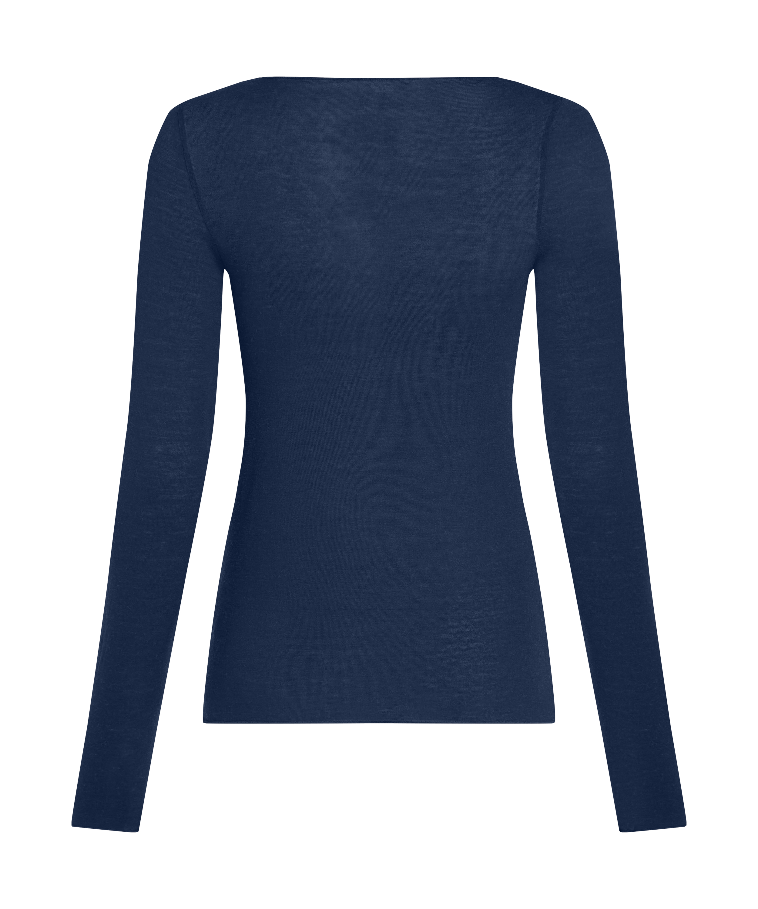 super soft Boatneck Shirt with Cashmere, Blue, main