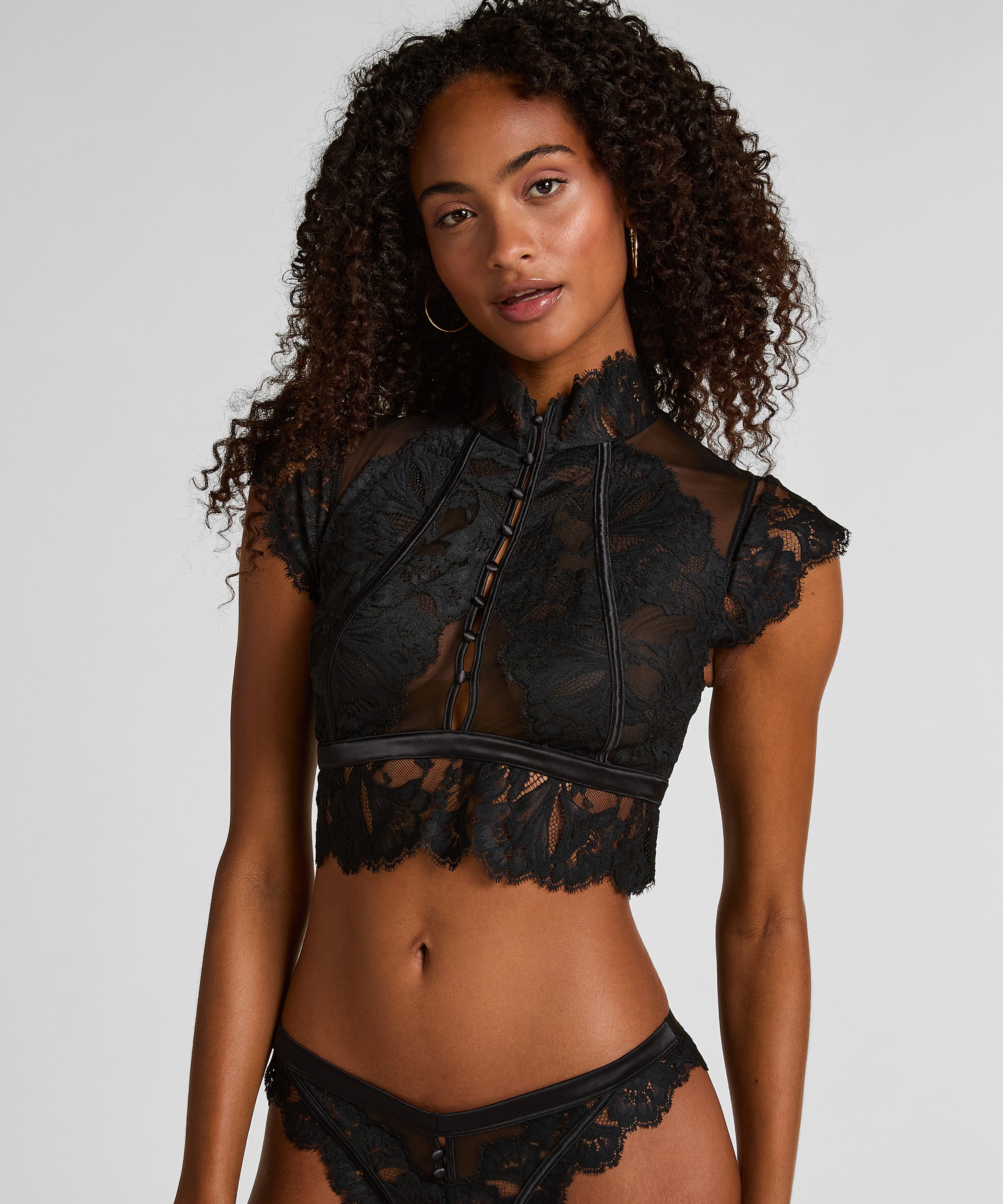 Amelia Bralette, Black, main