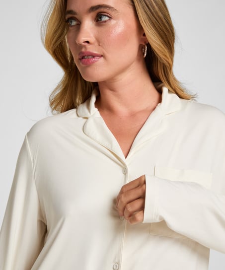 Essential Jersey Long-Sleeved Jacket, White