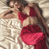 Satin Trousers, Red