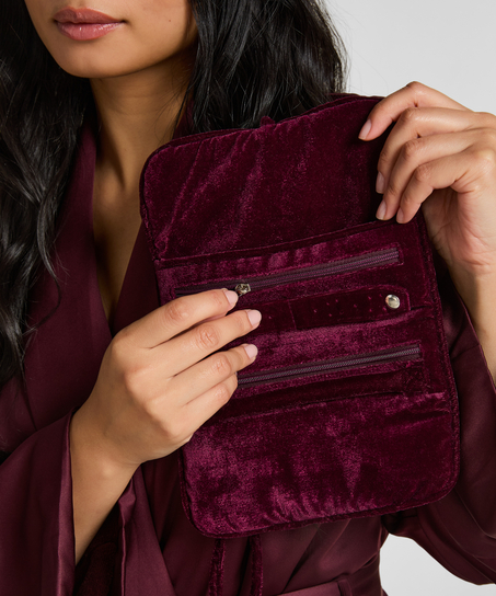 Beaded Jewellery Wrap, Purple