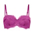 Daisy Padded Strapless Underwired Bra, Pink