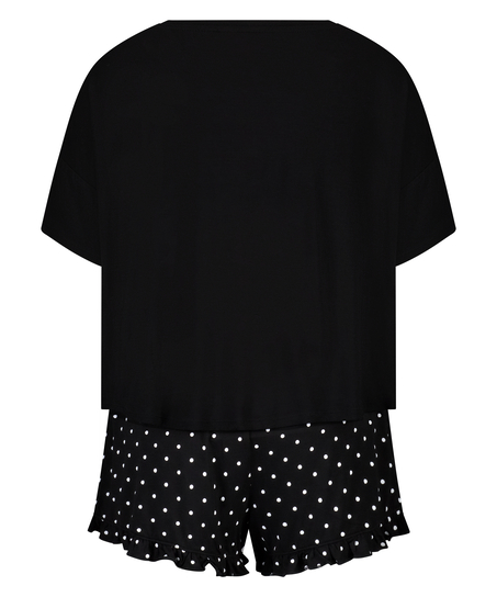 Short Pyjama Set, Black