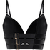 Colette Padded Underwired Longline Push-Up Bra, Black