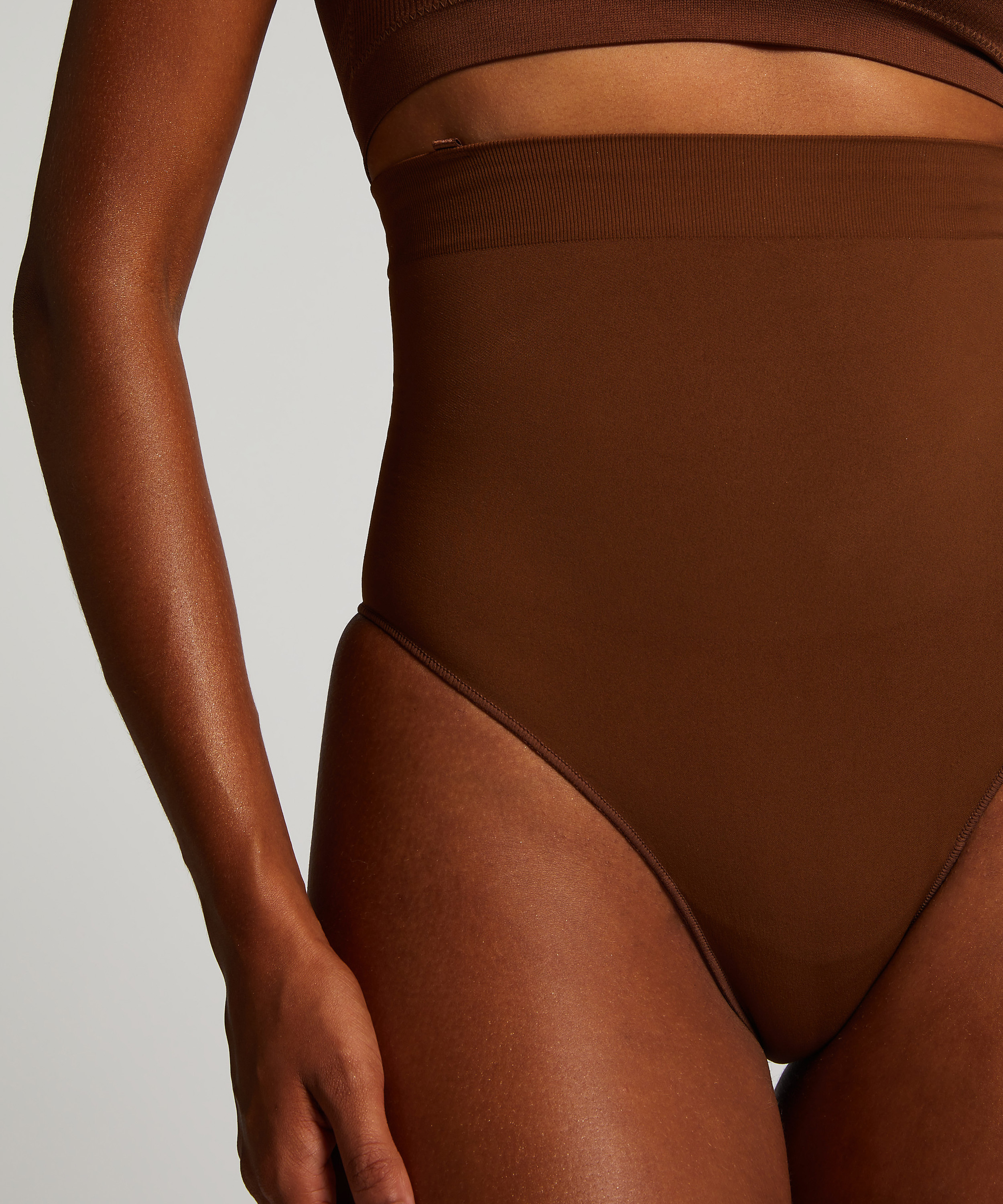 Seamless Enhancing High Waisted Thong, Red, main