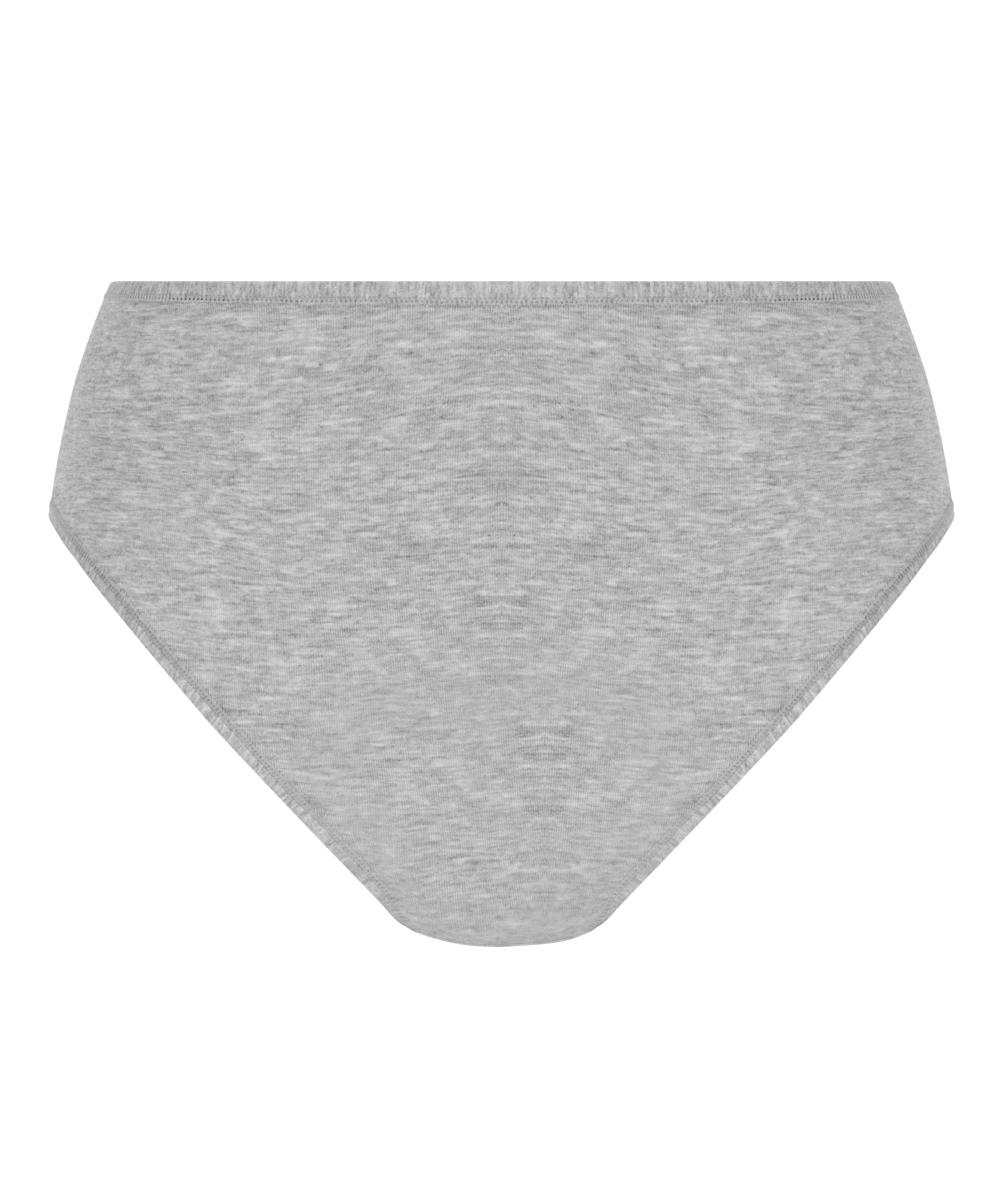 Cotton High Leg Brazilian, Gray, main