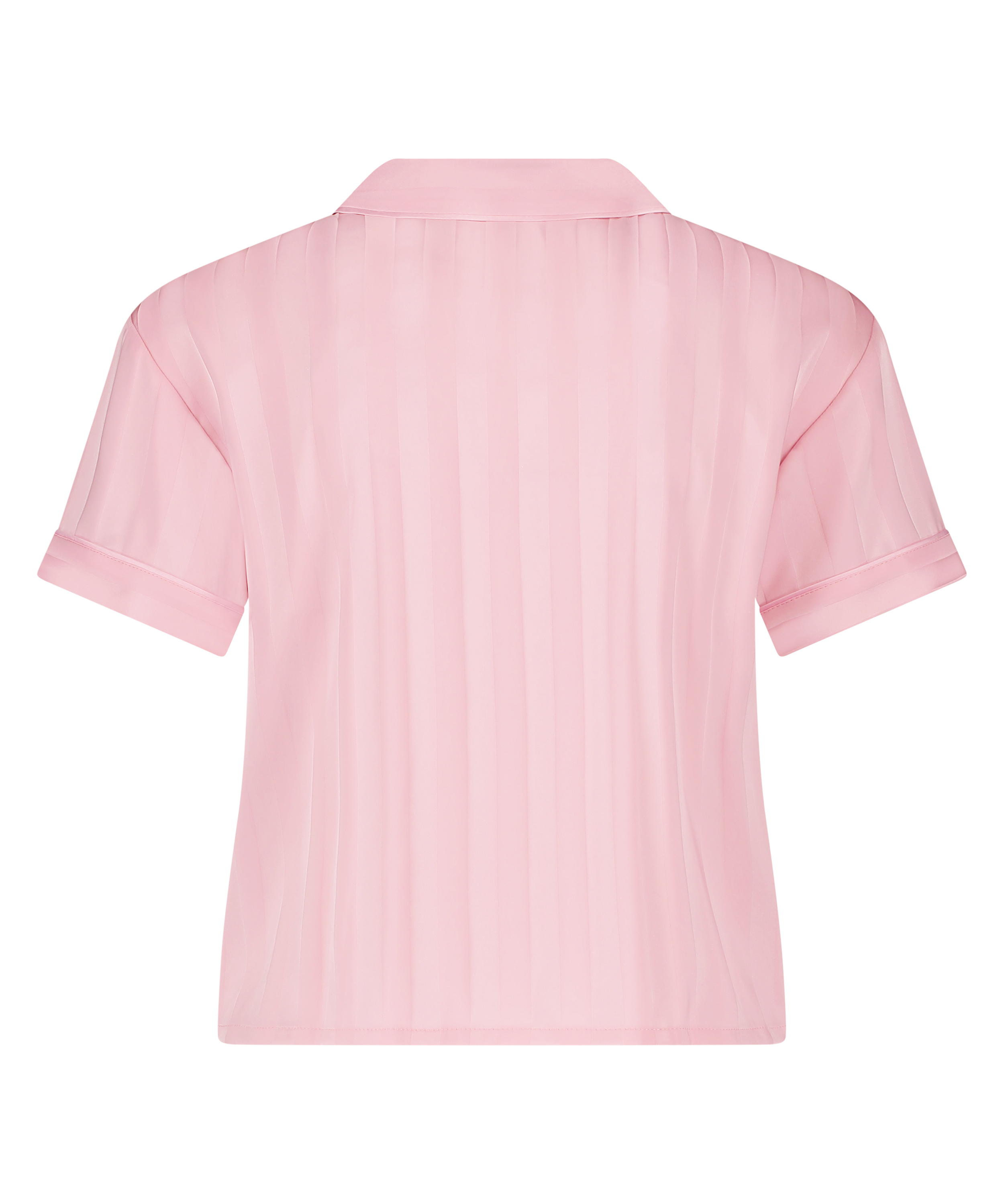 Satin Short-Sleeved Jacket, Pink, main