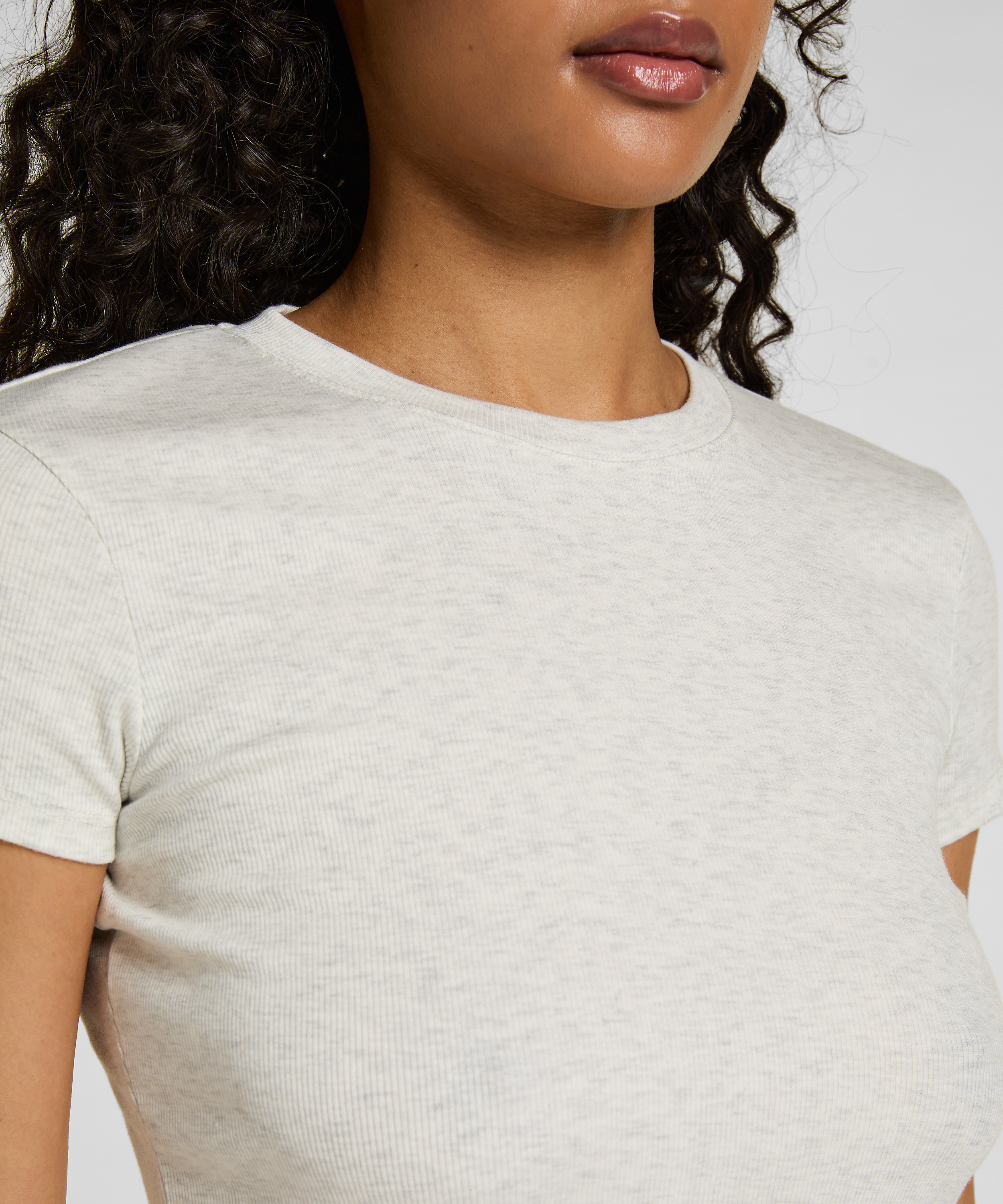 Shortsleeved Pyjama Top , Gray, main