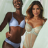 Plunge Padded Underwired Bra, Blue