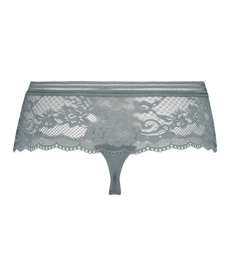 Loredana High Thong Boxers, Gray