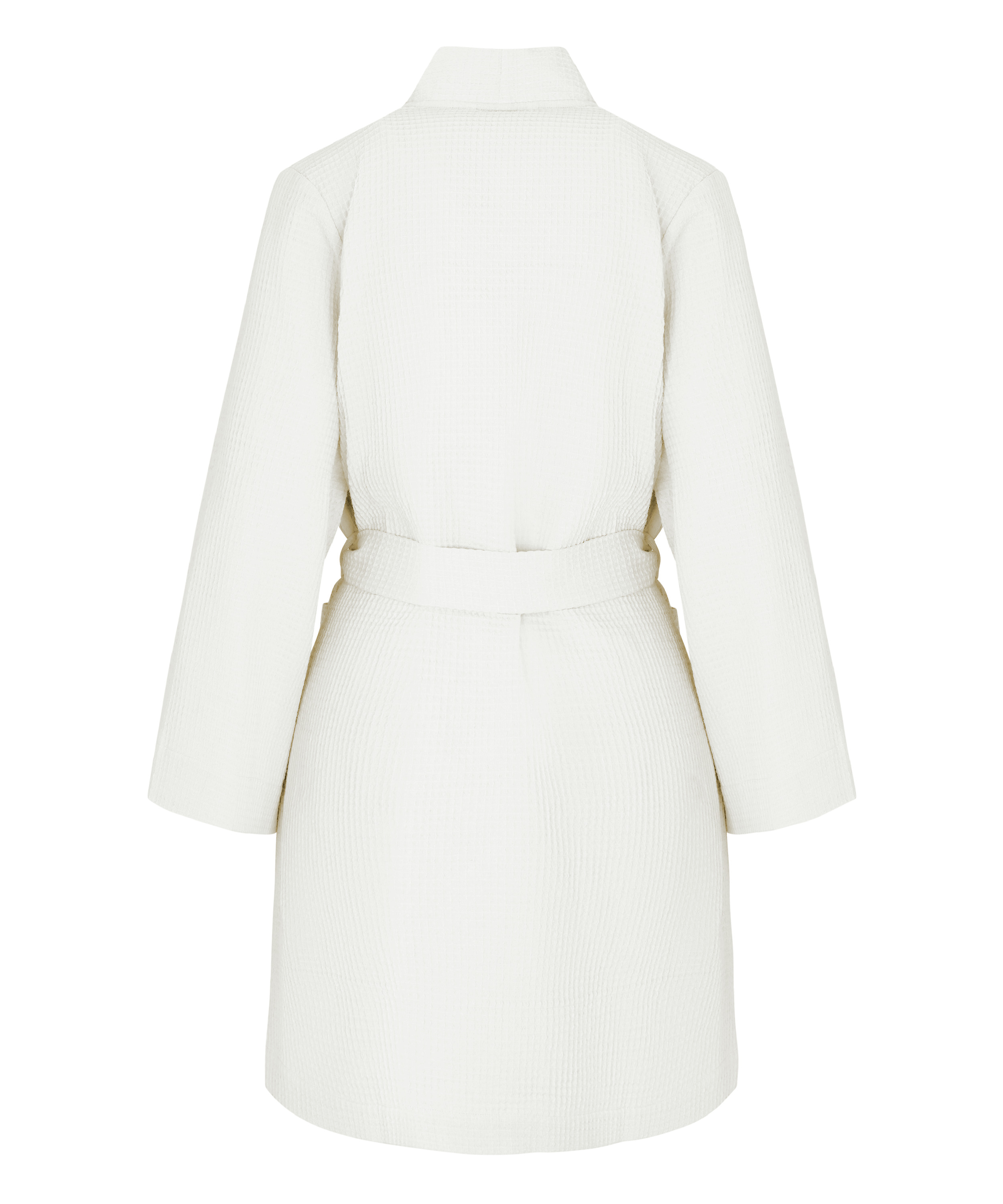 Waffle Bathrobe, White, main