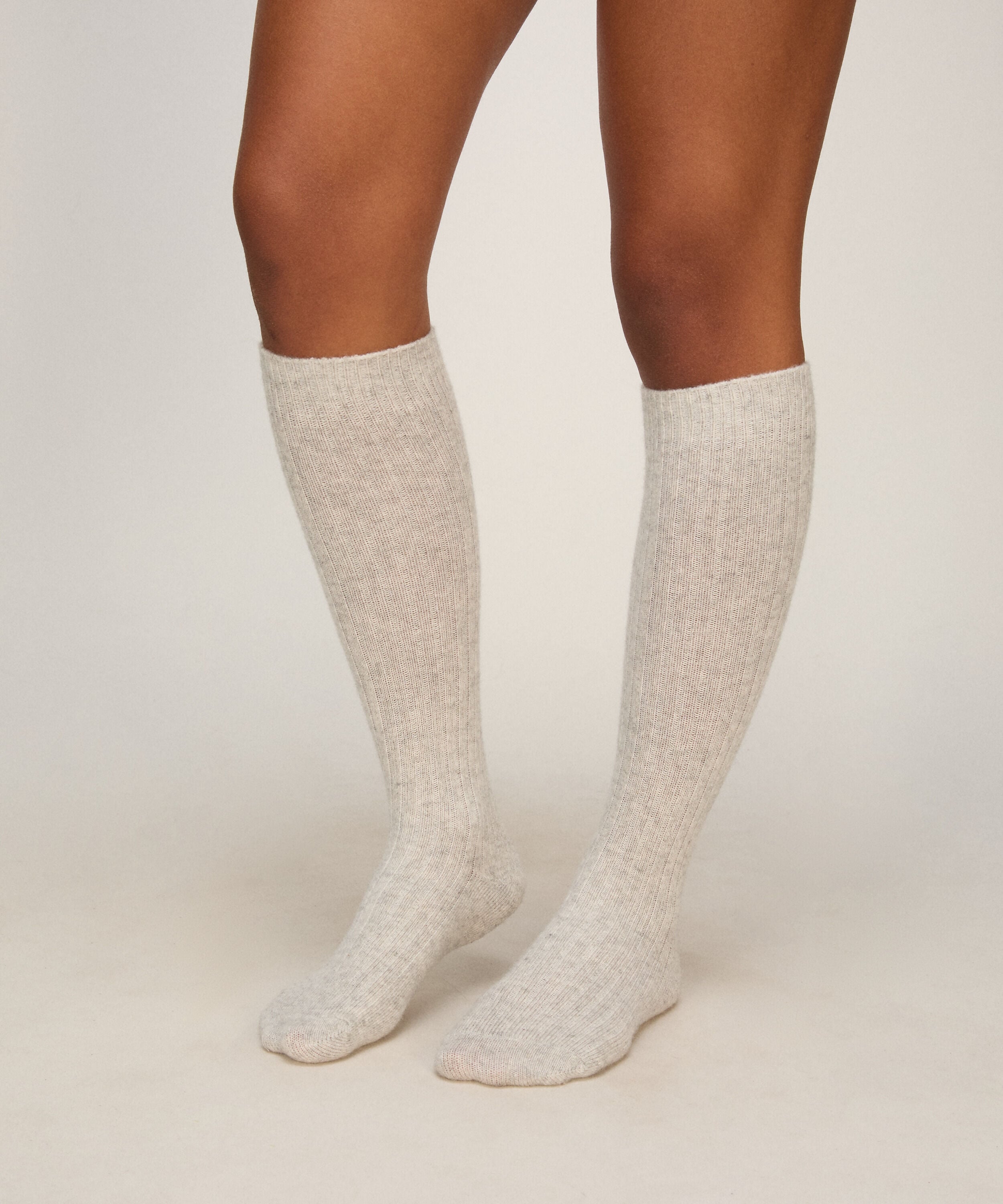 Cashmere Blended Socks, Gray