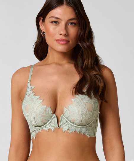 Malou Non-Padded Underwired Bra, Green