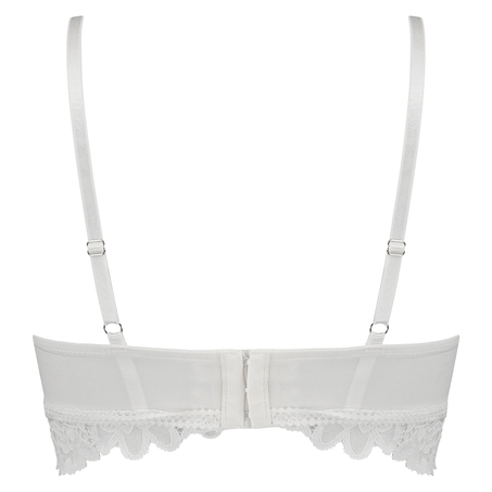 Shiloh Padded Longline Non-Underwired Bra, White